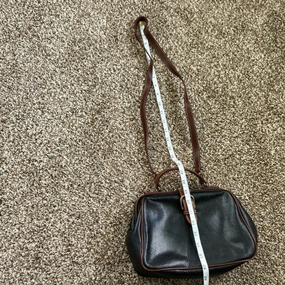 Vintage Talbots Black Brown Crossbody Bag - Picture 13 of 16